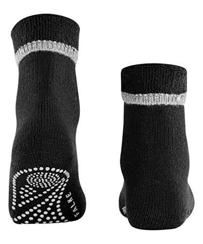 FALKE Damen Hausschuh-Socken Cuddle Pads W HP Baumwolle rutschhemmende Noppen 1 Paar, Schwarz (Black 3009), 39-42*